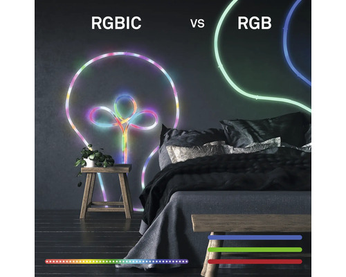 LED Schlauch RGB Musiksensor mit Fernbedienung +