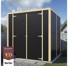 Geräteschuppen mit Doppeltür und Holzrahmen