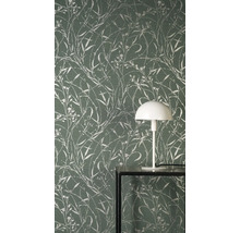 Tapete mit floralem Muster an der Wand