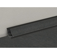 Sockelleiste aus Kunststoff mit Filzdichtung