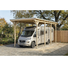 Wohnmobil Carport aus Holz mit Stellplatz für ein Wohnmobil