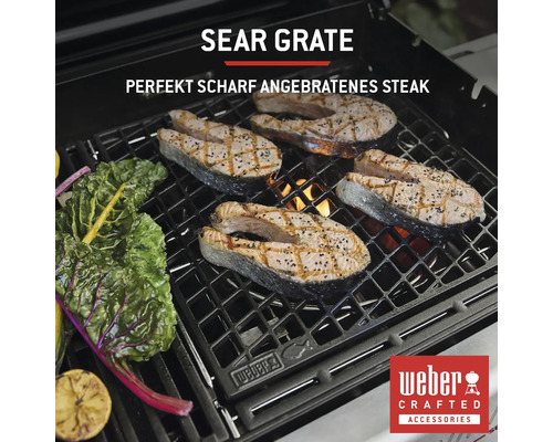 Weber Crafted Zubehör Grillrost mit Fisch auf dem Grill