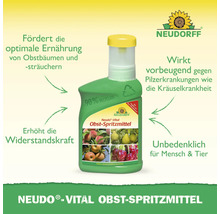 Neudorff Neudo-Vital Obst-Spritzmittel aus 90 Prozent Rezyklat zur Stärkung von Obstbäumen, beugt Pilzerkrankungen vor, unbedenklich für Mensch und Tier.