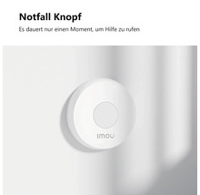 Imou Notfallknopf zur Wandmontage mit zentraler Drucktaste und Imou Logo.