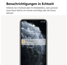 Smartphone mit einer Echtzeit-Benachrichtigung der Imou Life App über eine erkannte Person.