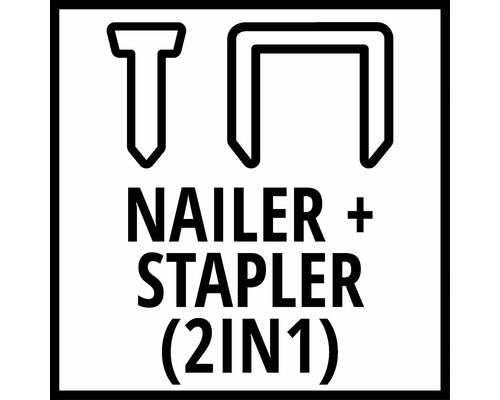 Symbol für Kombigerät Nagelgerät und Tacker zwei in eins