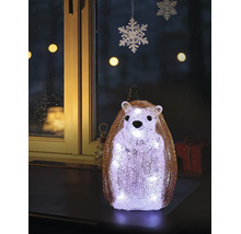 LED-Deko-Igel aus Acryl, von innen beleuchtet, stehende Weihnachtsfigur für den Innen- und Außenbereich.
