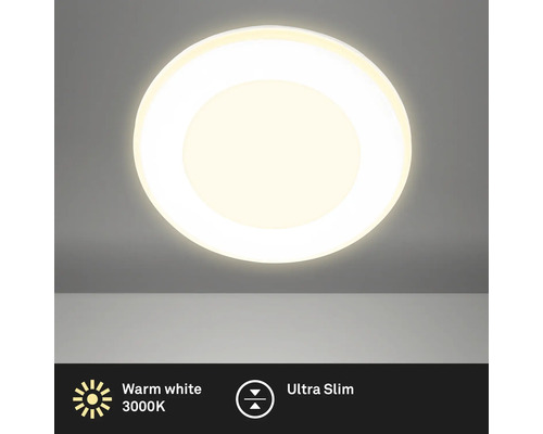 Runde LED Deckenleuchte mit warmweißem Licht 3000 Kelvin und ultraflachem Design