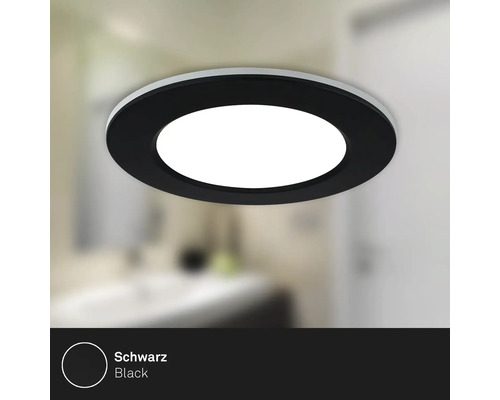 Runde LED Einbauleuchte für die Decke mit flachem Design
