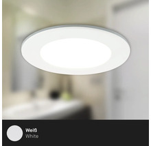 Runde LED Deckenleuchte mit flachem Design für eine moderne Innenbeleuchtung.