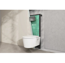 Wand-WC mit Unterputz-Spülkasten und Montagerahmen von hansgrohe, Einbau-Situation mit Ansicht hinter die Wand.