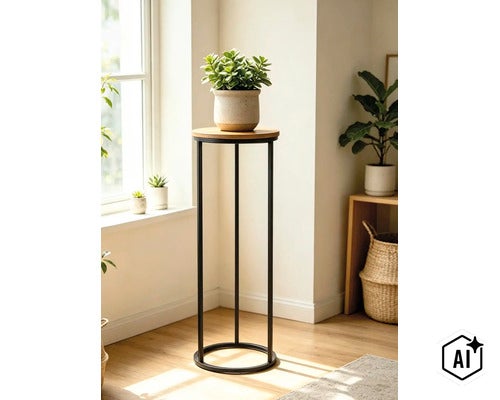 Dekotisch Pflanzständer Lafiora Metall H 80 cm schwarz