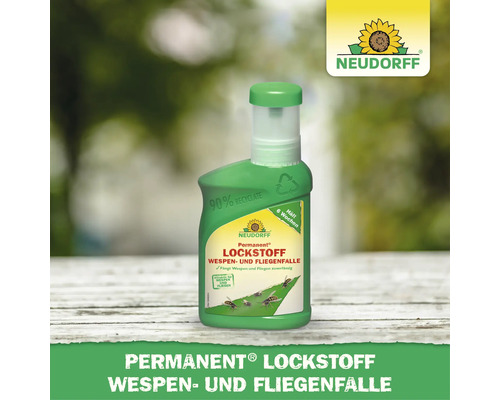 Neudorff Permanent Lockstoff für Wespen- und Fliegenfalle in der Nachfüllflasche zur Bekämpfung von Wespen und Fliegen.