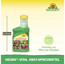 Neudorff Neudo Vital Obst Spritzmittel Pflanzenschutzmittel in einer 17,5 Zentimeter hohen Flasche zur Anwendung von März bis Oktober