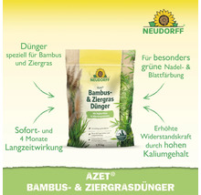 Neudorff Azet Bambus- und Ziergrasdünger 1,75 Kilogramm Packung mit Sofort- und Langzeitwirkung für kräftige grüne Pflanzen.