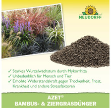 Neudorff Azet Bambus und Ziergrasdünger als organischer Dünger in Granulatform für gesundes Pflanzenwachstum mit Mykorrhiza.