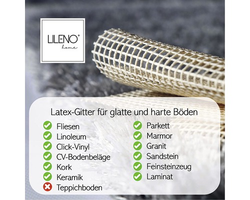 Latexgitter für glatte und harte Böden von LILENO home