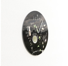 Wanduhr mit Pesto-Motiv