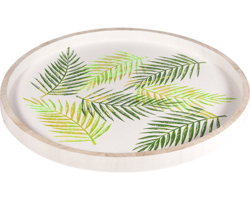 Serviertablett mit Palmenblattmuster