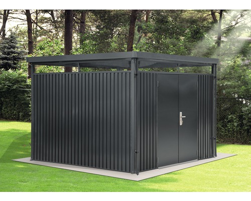 Gerätehaus mit Oberlicht 9 m² 300 x 300 cm anthrazit Gerätehaus mit Oberlicht 9 m² 300 x 300 cm anthrazit