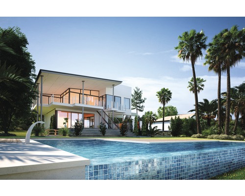 Modernes Haus mit Pool und großem Garten