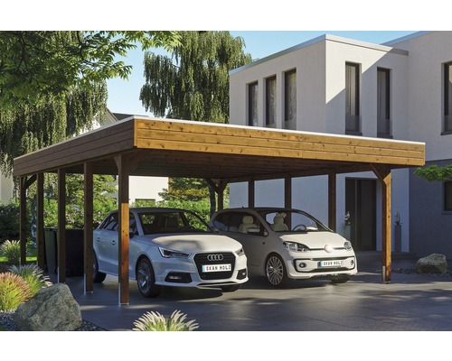 | SKAN HORNBACH Doppelcarport HOLZ Friesland inkl.