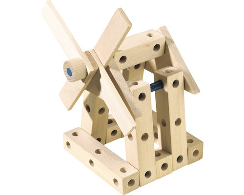 Hölzernes Windmühlen Bauspielzeug für Kinder