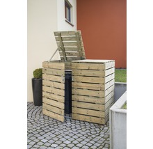 Mülltonnenbox Vitus 2Tonnen 141 x 81 x 120 cm kesseldruckimprägniert