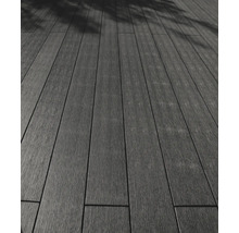 Nahaufnahme von Terrassendielen aus Holz