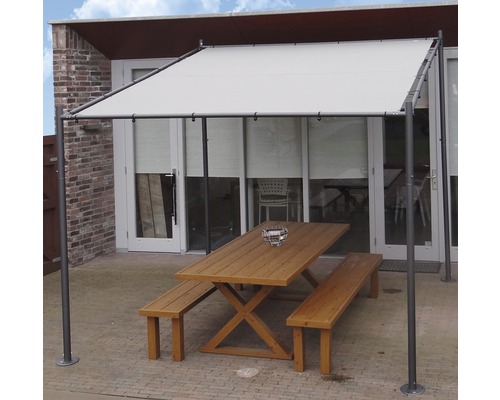 Pavillon Partyzelt Sorara Outdoor Living 2,85 x 3 m Polyester (PES) rechteckig grau-0