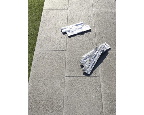 Terrassenplatte Bergamo anthrazit fein-kugelgestrahlt 80 x 40 x 3,9 cm