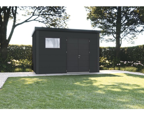 Gartenhaus Classico 3930 inkl. Regenrinne 388 x 298 cm granitgrau