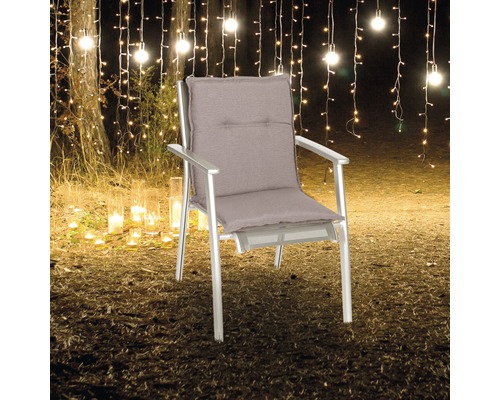 Gartenstuhl mit Aluminiumrahmen und Sitzkissen