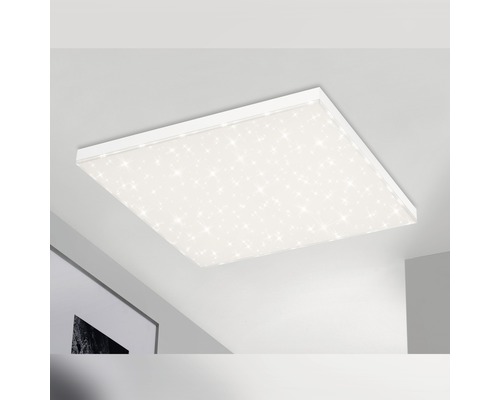 LED Panel dimmbar CCT 38W 3800 lm 3000- 6500 K HxBxT 69x595x595 mm Frameless weiß mit Sternenhimmel + Fernbedienung