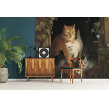 Fototapete Vlies HRBP000045 Henriette Ronner-Knip Katzen 5-tlg. 243 x 184 cm
