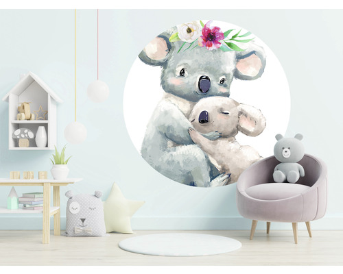 Raumdekoration mit Koala Wandtattoo und Kindermöbeln