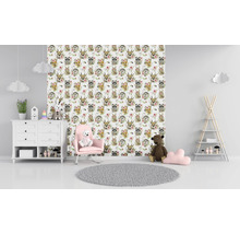 Fototapete Vlies HRBP300087 Tier Illustration 5-tlg. 243 x 280 cm