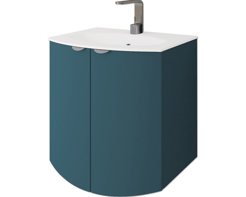 Waschtischunterschrank mit zwei Türen und Waschbecken