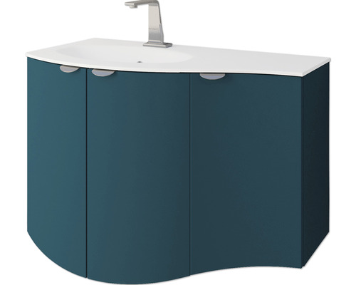 Waschtischunterschrank mit Waschbecken und Armatur