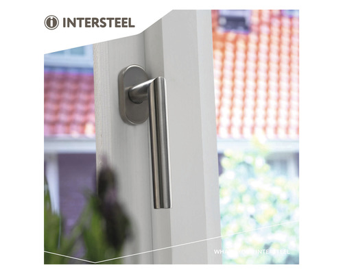 Intersteel Fenstergriff aus Edelstahl am Fenster