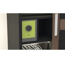 Möbeltresor Basi mySafe Premium 350 grau/grün mit Elektronikschloss und Fingerprint-thumb-2