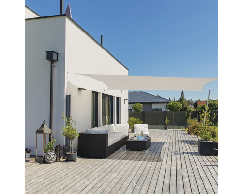 ColourTree Sonnensegel Rechteckig 3x4,6m - UV-Schutz Netzstoff, 190g/m², Wetterfest & Atmungsaktiv