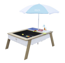 Axi Spieltisch mit Sonnenschirm, inklusive Spielküche und Sandkasten
