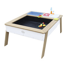 Kinderspielküche mit Sandkastenfunktion und Zubehör
