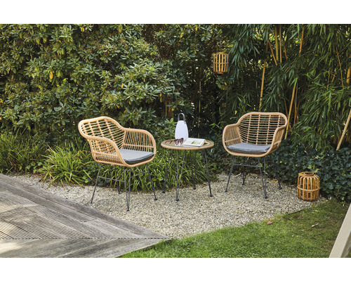 Garden Tiros + Sessel | Siena 2 Tisch HORNBACH Balkonmöbel-Set