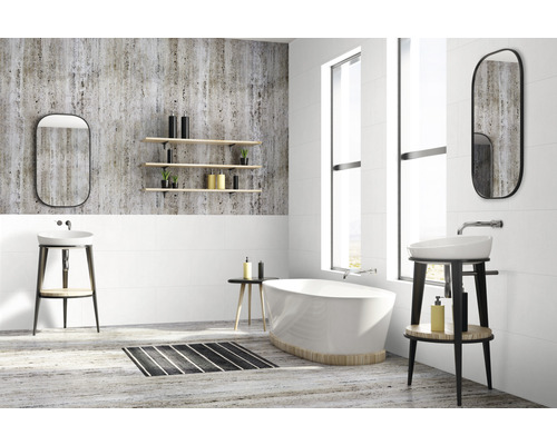 Kunststoffpaneel G x Wall+ White Stone 600 x 300 x 5 mm | HORNBACH