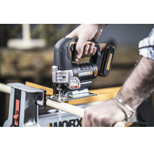 Akku-Pendelhubstichsäge WORX 20V 80mm WX543, inkl. Koffer, 1 x 2Ah Akku und 1 Schnellladegerät