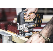 Akku-Pendelhubstichsäge WORX 20V 80mm WX543, inkl. Koffer, 1 x 2Ah Akku und 1 Schnellladegerät