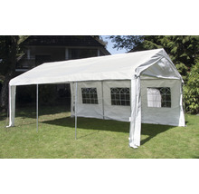 Seitenteil Set für Zelt 400 x 600 cm weiß besteht aus 2 Seitenteile je ca. 595 x 195 cm und 2 Giebelseitenteile je ca 395 x 280 cm-thumb-5