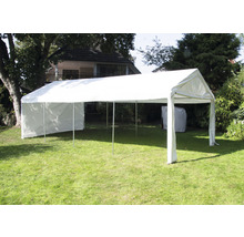 Seitenteil Set für Zelt 400 x 800 cm weiß besteht aus 2 Seitenteile je ca. 795 x 195 cm und 2 Giebelseitenteile ca 395 x 295 cm